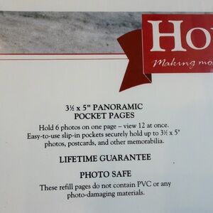 Vtg Holson Refill Pack Easyfill 3.5x5 Photo Album Pages 3-Ring 1 pack Scrapbook